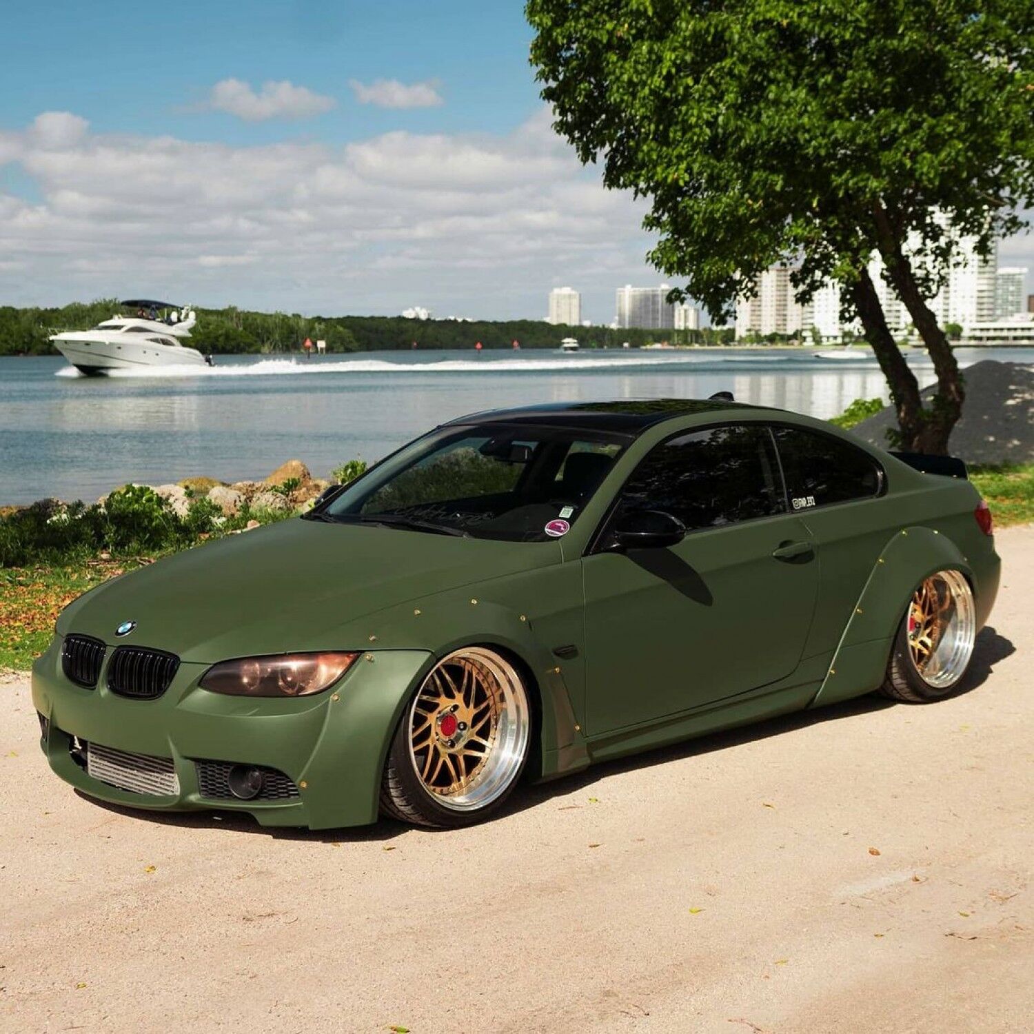 Fit For BMW E92 E90 E93 M3 Fender Cover Side Marker Grill